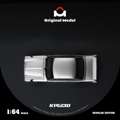Premium scale diecast model car  – *PRE-ORDER* Nissan KPGC10 Series (Original Model), 1:64 Scale (Silver) Collectible