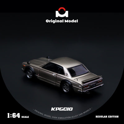 Premium scale diecast model car  – *PRE-ORDER* Nissan KPGC10 Series (Original Model), 1:64 Scale (Champagne Gold) Collectible