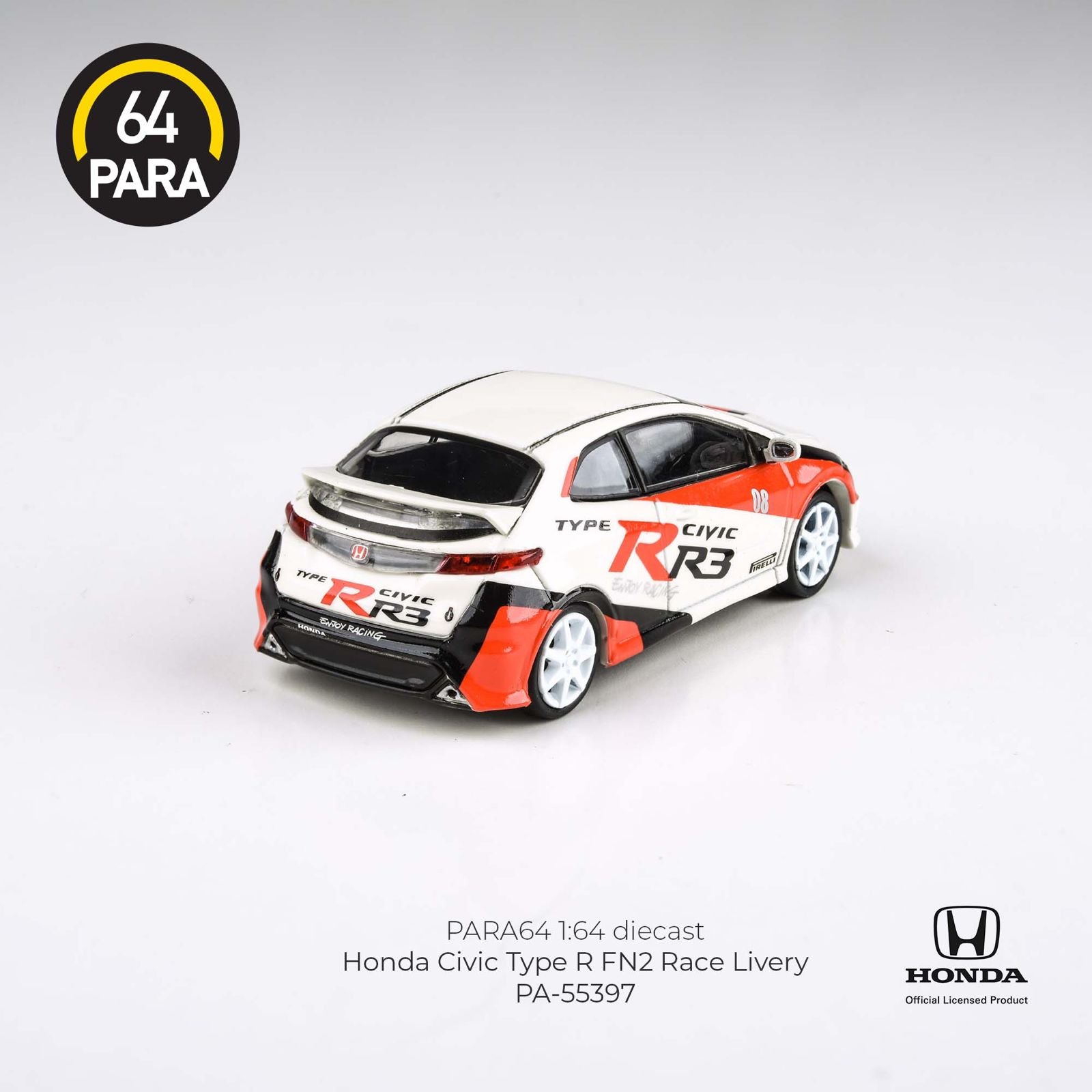 Honda Civic Type R FN2 Race Livery 2007, 1:64 Scale