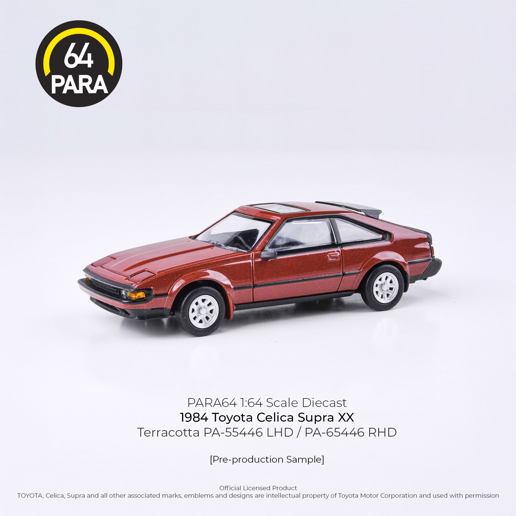PARA-64 1:64 Scale 1984 Toyota A60 Celica XX / Celica Supra Terracotta Collectable Car