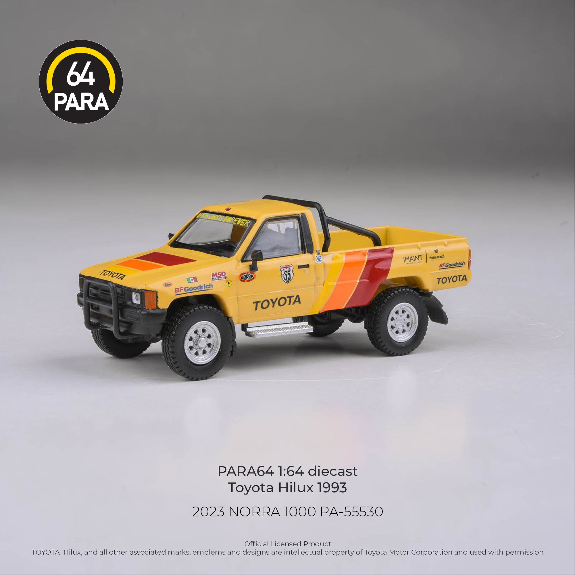 *PRE-ORDER* Toyota Hilux 2023 NORRA 1000, 1:64 Scale