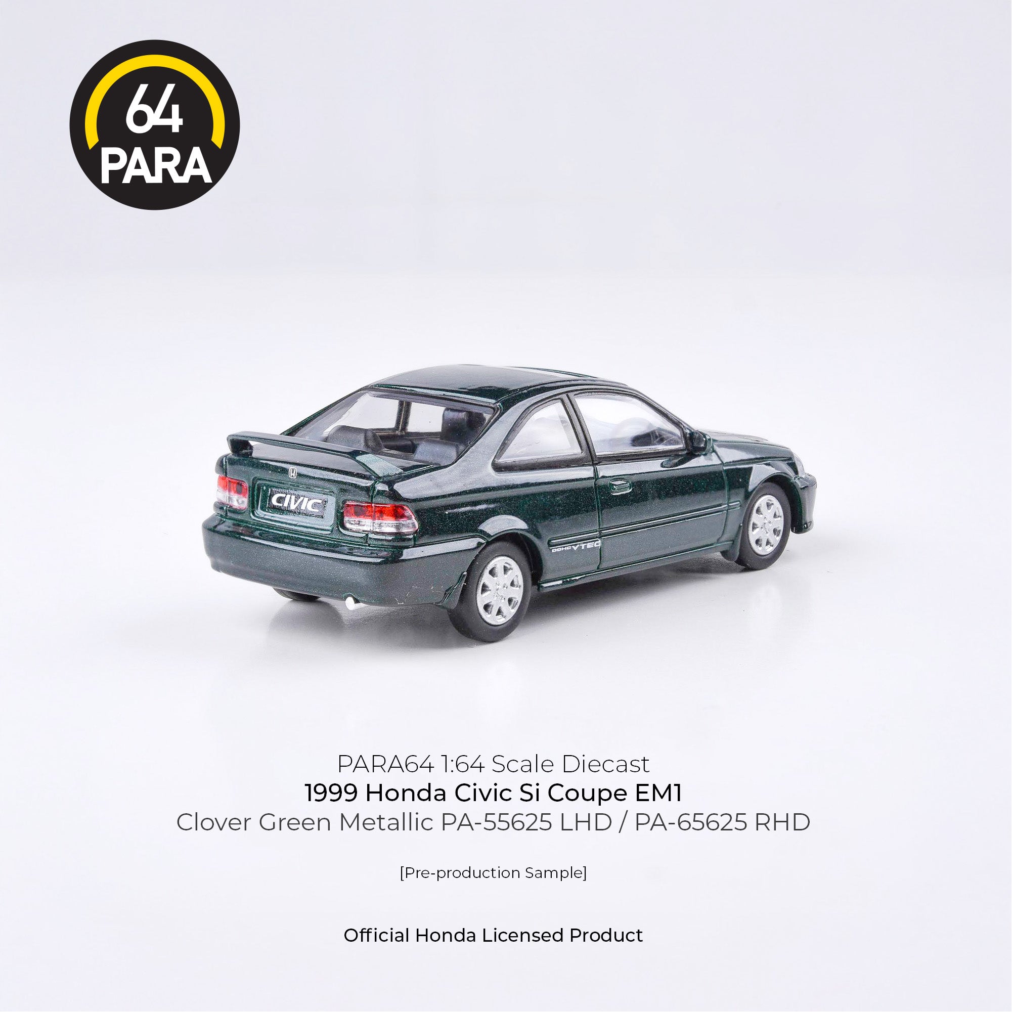 Honda Civic Si Coupe EM1 1999, 1:64 Scale
