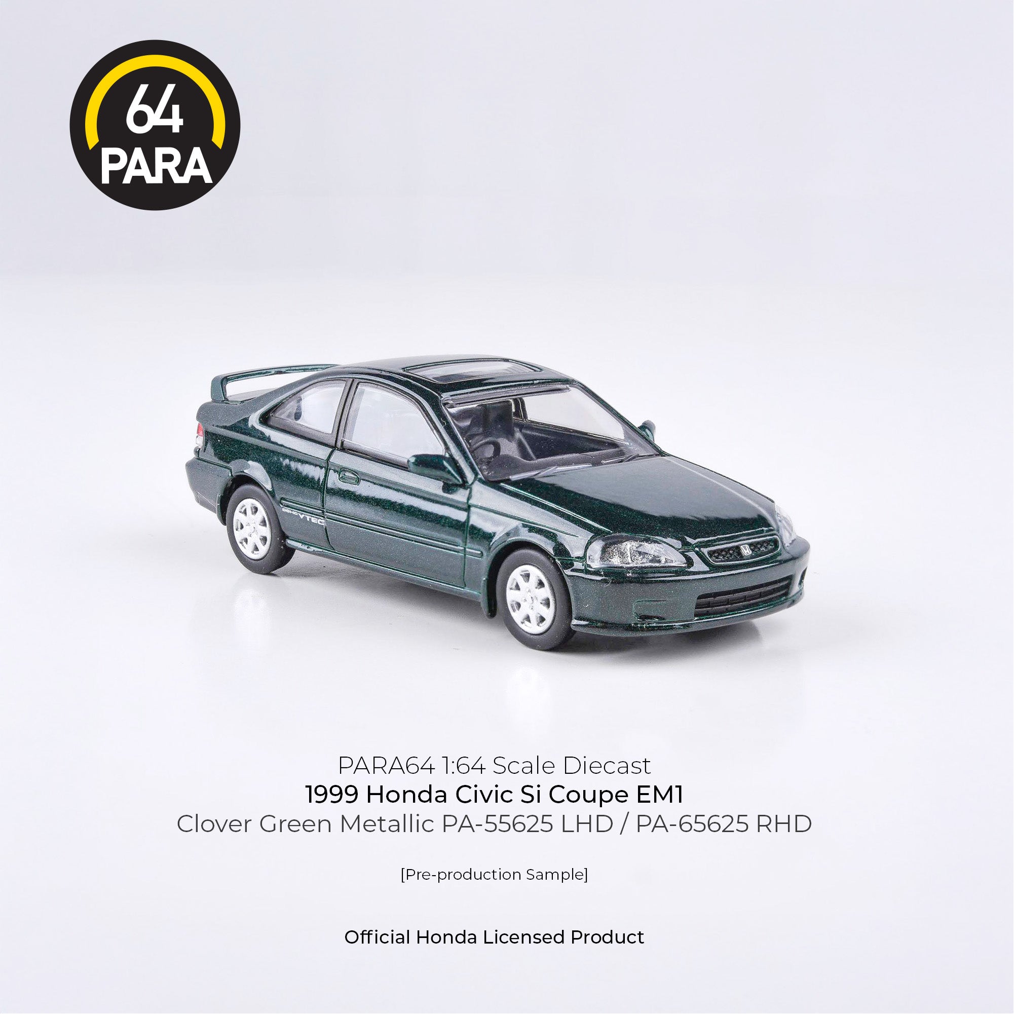 Honda Civic Si Coupe EM1 1999, 1:64 Scale