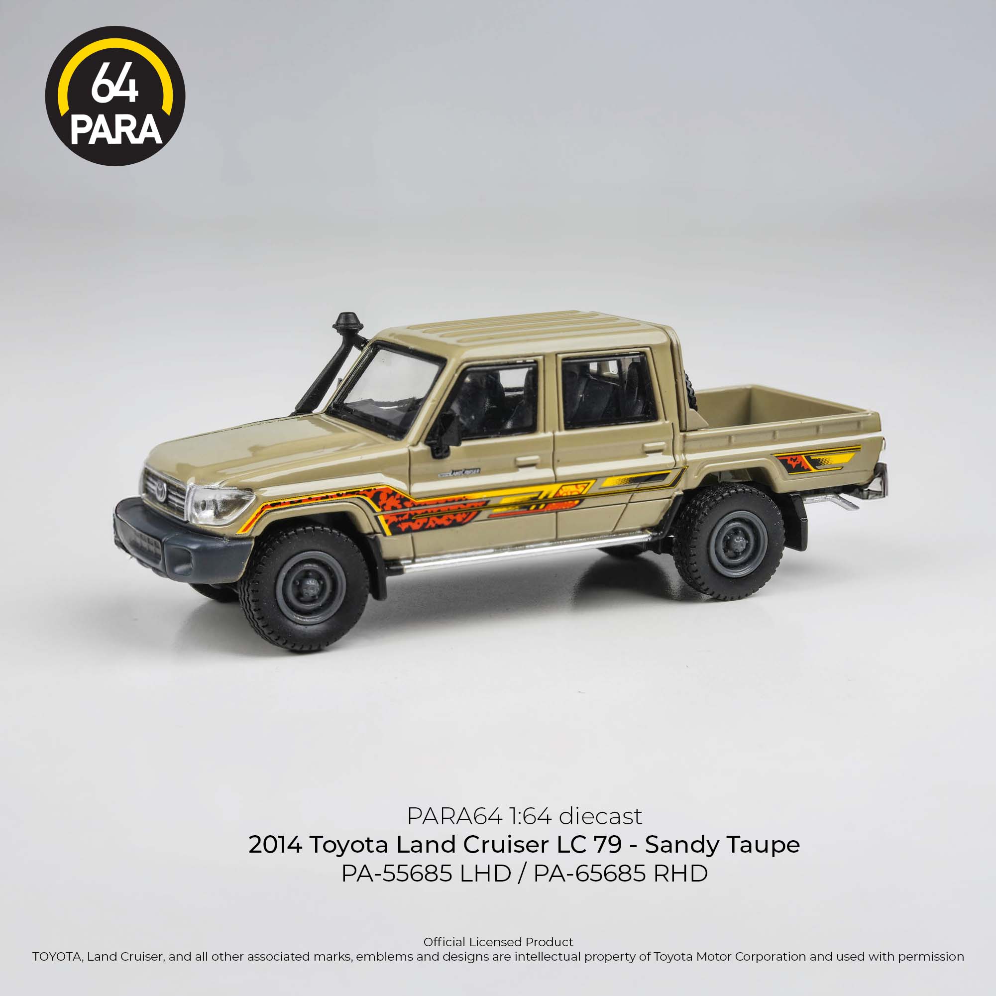 Toyota Land Cruiser 79 LHD 2014, 1:64 Scale