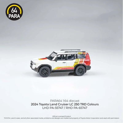 Premium scale diecast model car  – Toyota Land Cruiser LC 250 2024, 1:64 Scale (White) Collectible