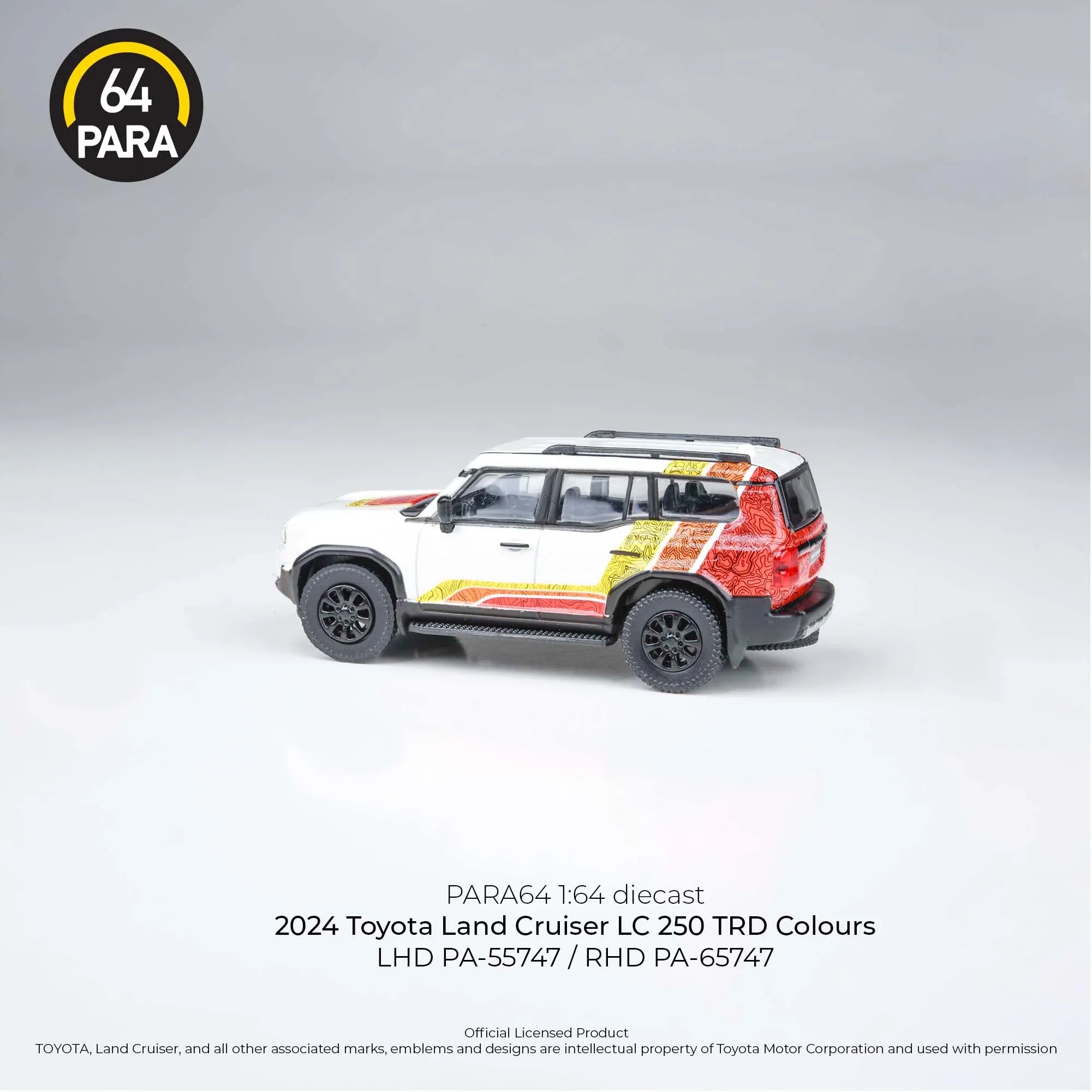 Premium scale diecast model car  – Toyota Land Cruiser LC 250 2024, 1:64 Scale (White) Collectible
