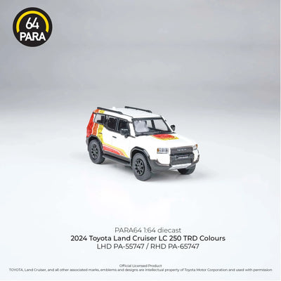 Premium scale diecast model car  – Toyota Land Cruiser LC 250 2024, 1:64 Scale (White) Collectible