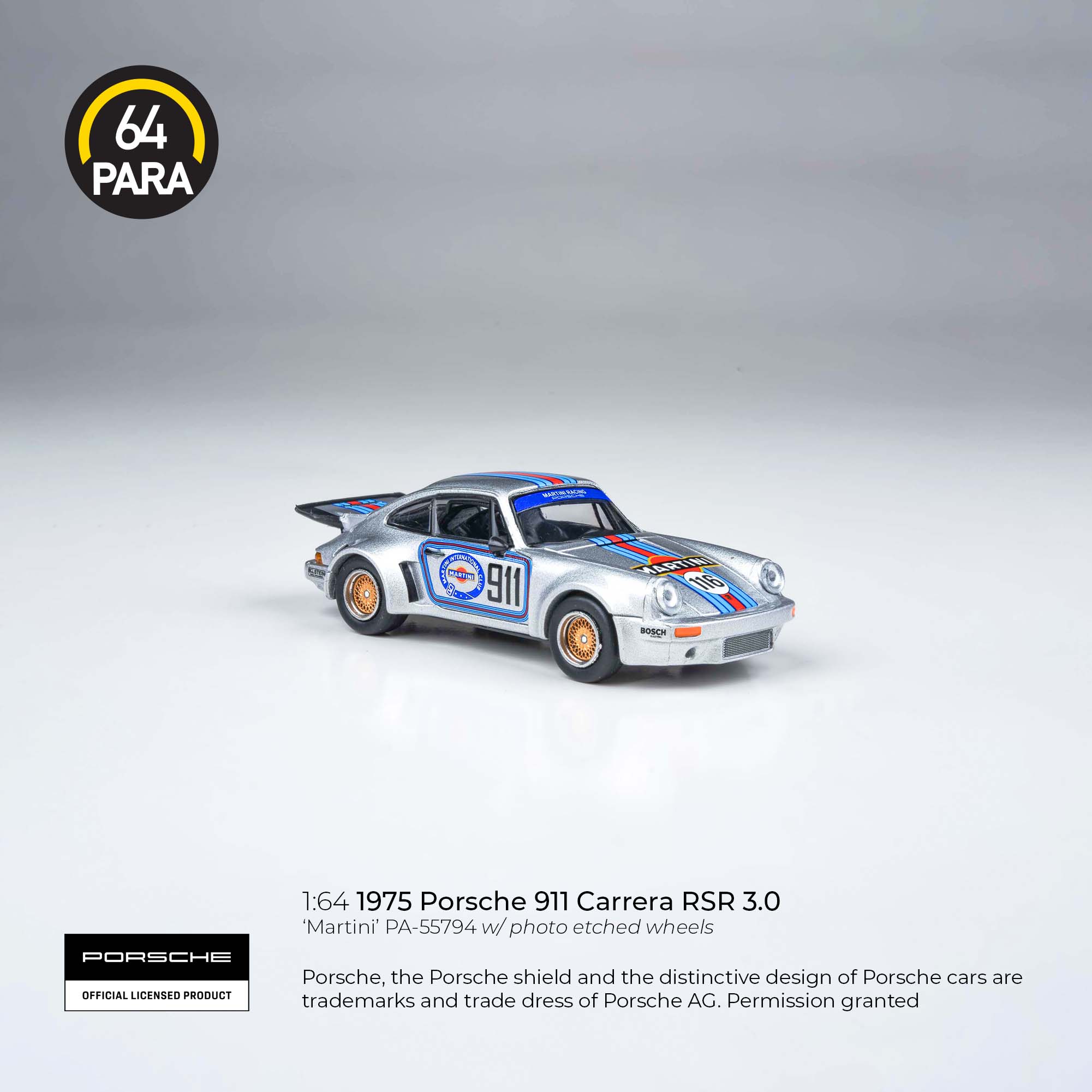 Porsche 911 Carrera RSR 3.0 1975, 1:64 Scale