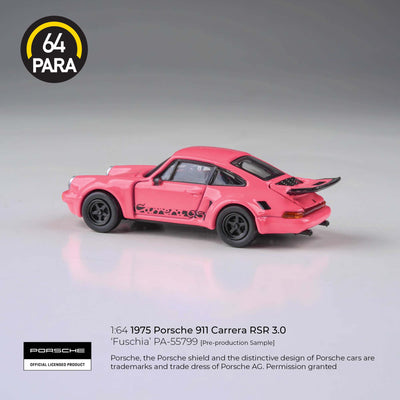 Premium scale diecast model car  – *PRE-ORDER* Porsche 911 Carrera 3.0 RSR, 1:64 Scale (Pink) Collectible