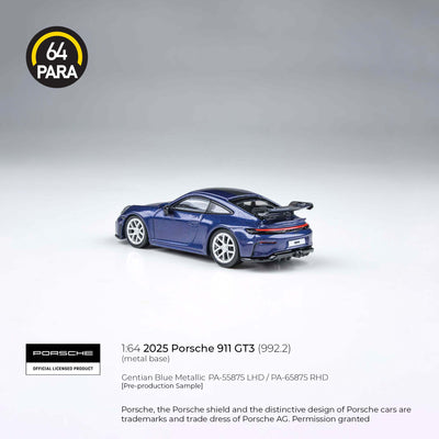 Porsche 911 GT3 (992.2) 2025, 1:64 Scale