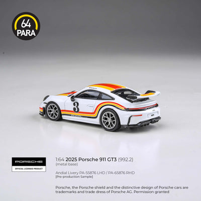 Porsche 911 GT3 (992.2) 2025, 1:64 Scale