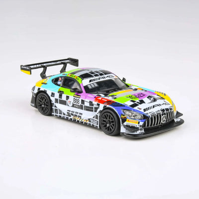 Premium scale diecast model car  – Mercedes-AMG GT3 2025 Bathurst 12H GruppeM #888, 1:64 Scale (Multi Color) Collectible