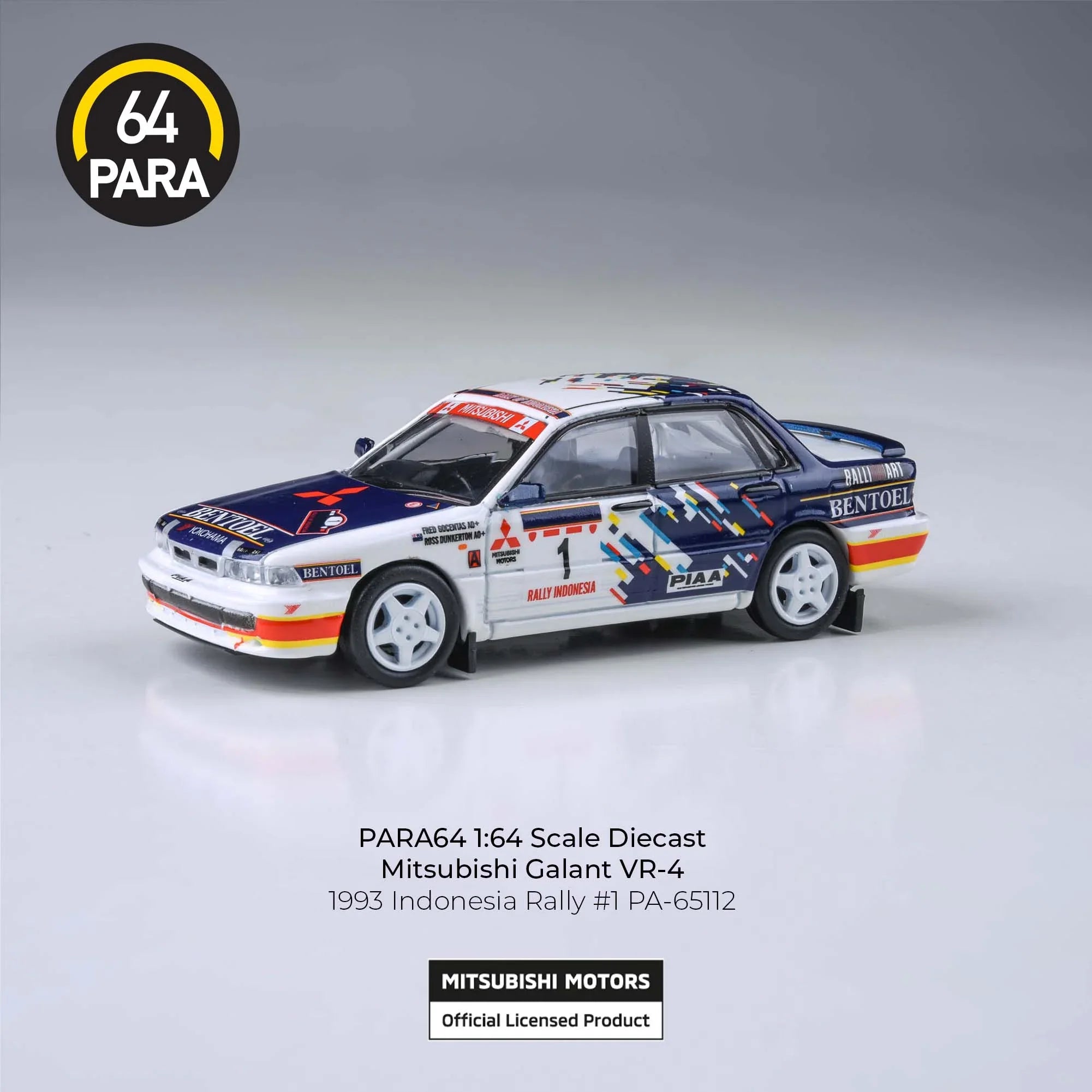 Mitsubishi Galant VR-4 1993 Indonesian Rally, 1:64 Scale - Diecast