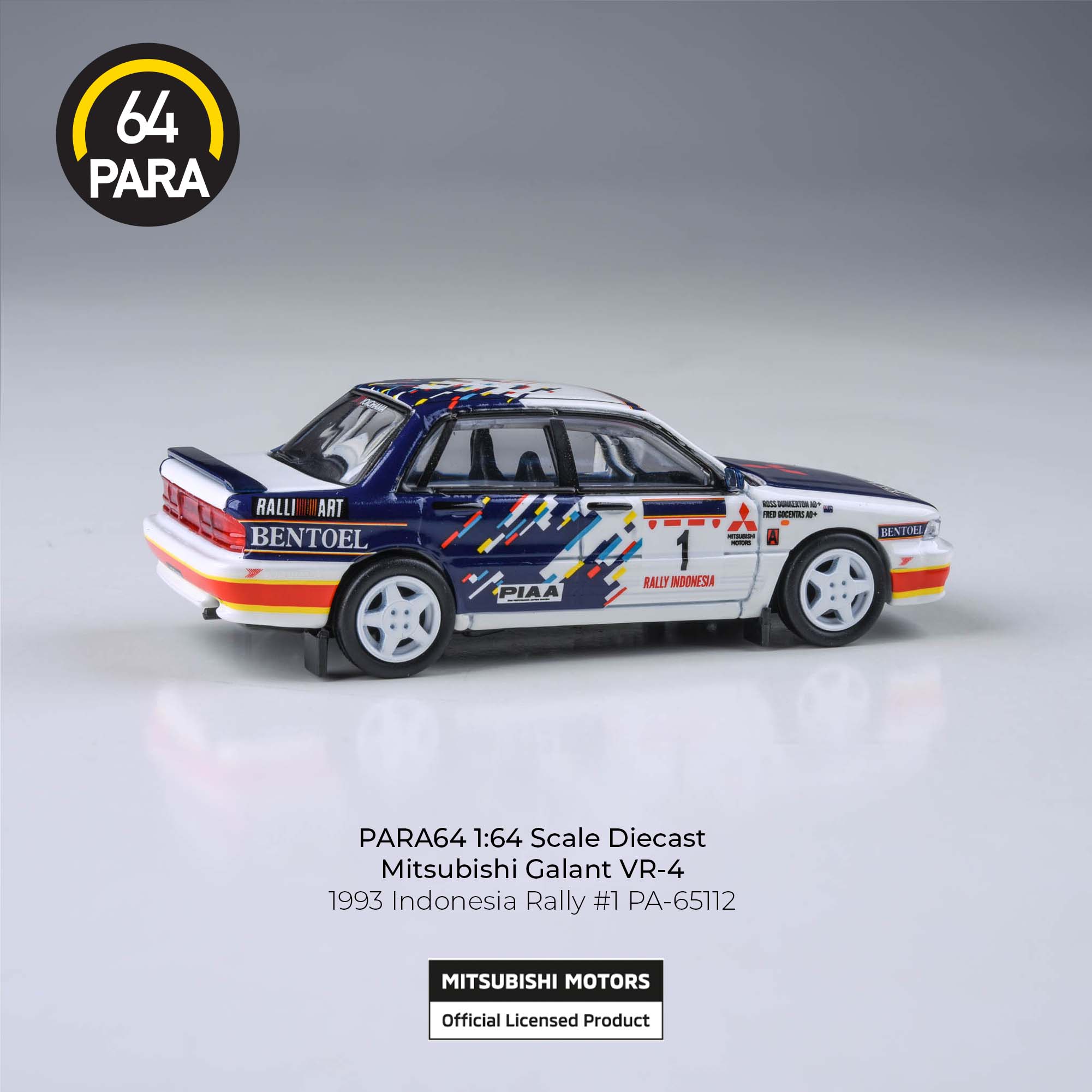 Premium scale diecast model car  – *PRE-ORDER* Mitsubishi Galant VR-4 1993 Indonesian Rally, 1:64 Scale Collectible