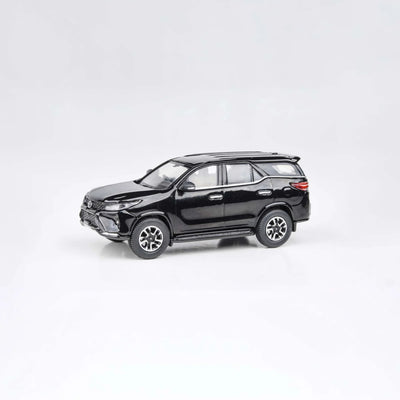 Premium scale diecast model car  – Toyota Fortuner 2023, 1:64 Scale (Black) Collectible
