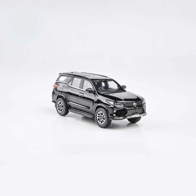 Premium scale diecast model car  – Toyota Fortuner 2023, 1:64 Scale (Black) Collectible