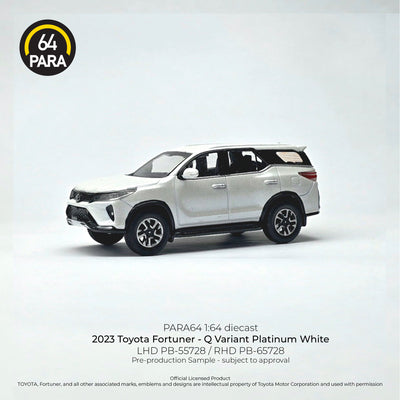 *PRE-ORDER* Toyota Fortuner - Q Variant Platinum 2023 (White)