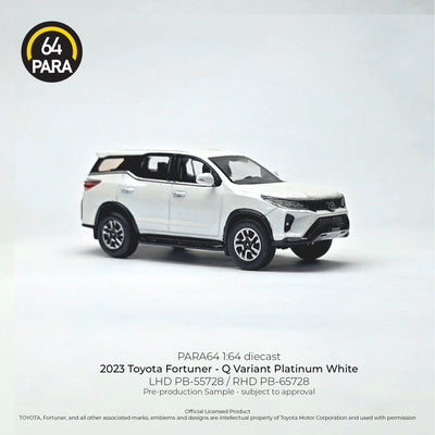 *PRE-ORDER* Toyota Fortuner - Q Variant Platinum 2023 (White)