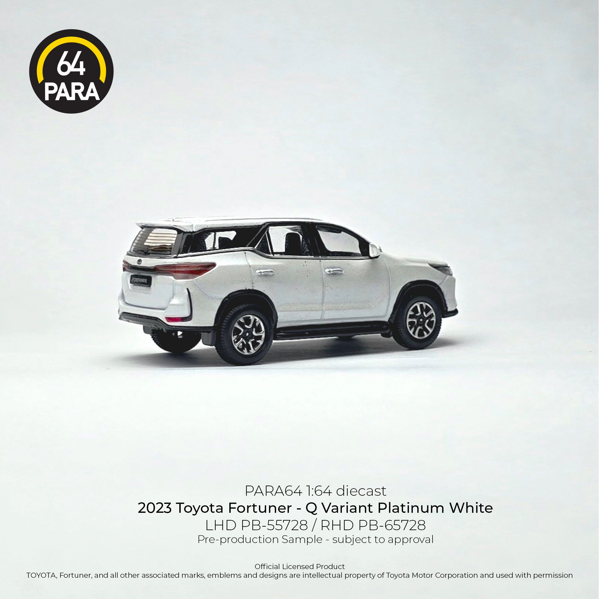 *PRE-ORDER* Toyota Fortuner - Q Variant Platinum 2023 (White)