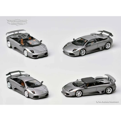 *PRE-ORDER* Murcielago LP640 Gun Metal Grey Roadster (Limited to 999pcs), 1:64 Scale