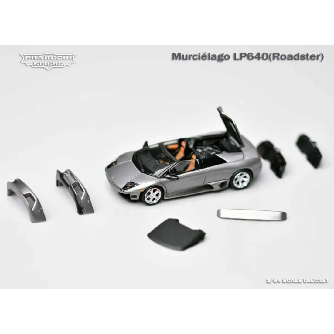 *PRE-ORDER* Murcielago LP640 Gun Metal Grey Coupe (Limited to 999pcs), 1:64 Scale