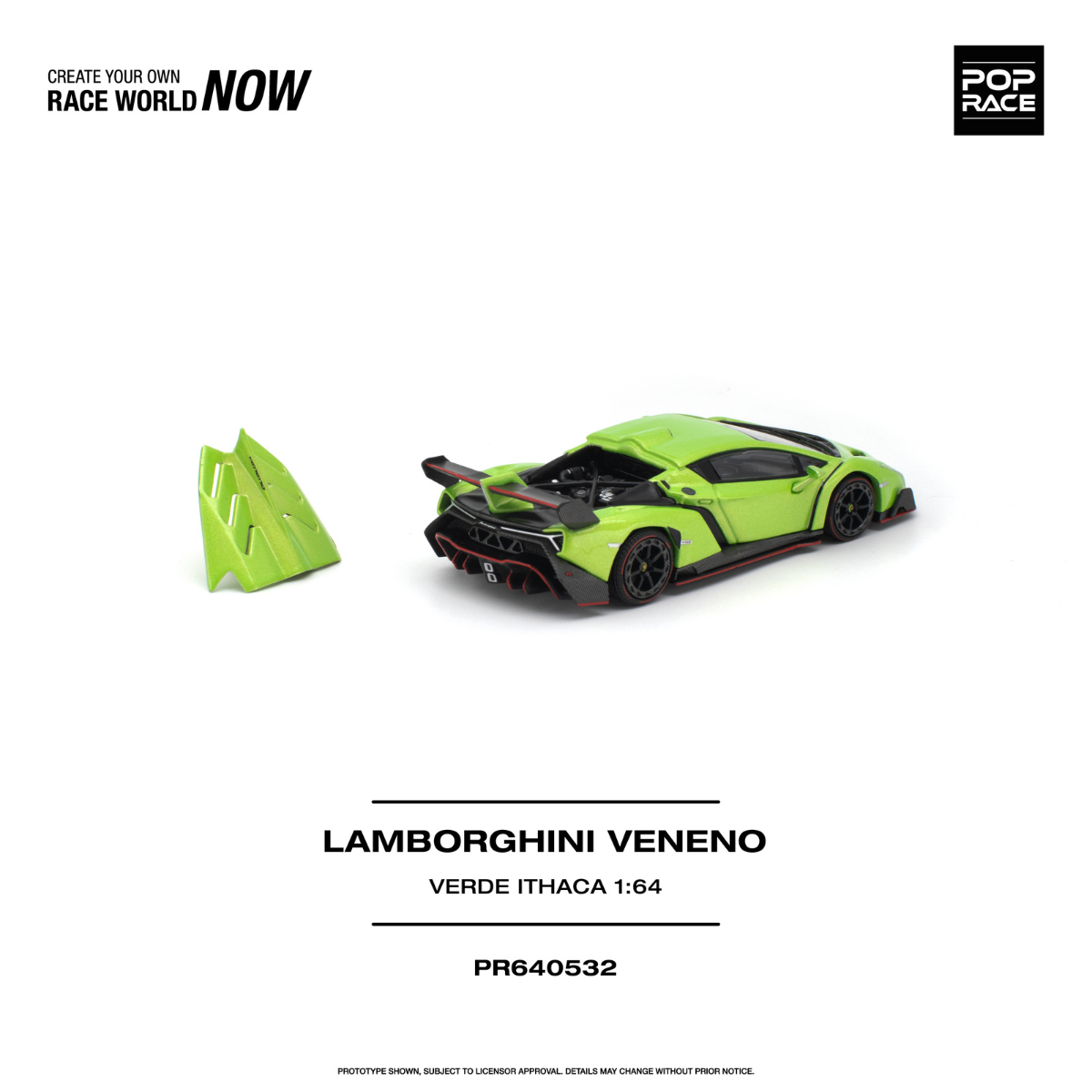 *Pre-Orders* Lamborghini Veneno Verde Ithaca, 1:64 Scale