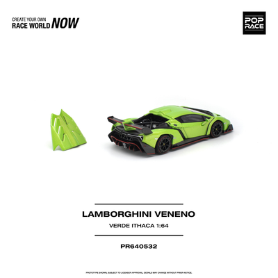 *Pre-Orders* Lamborghini Veneno Verde Ithaca, 1:64 Scale