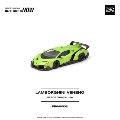 *Pre-Orders* Lamborghini Veneno Verde Ithaca, 1:64 Scale