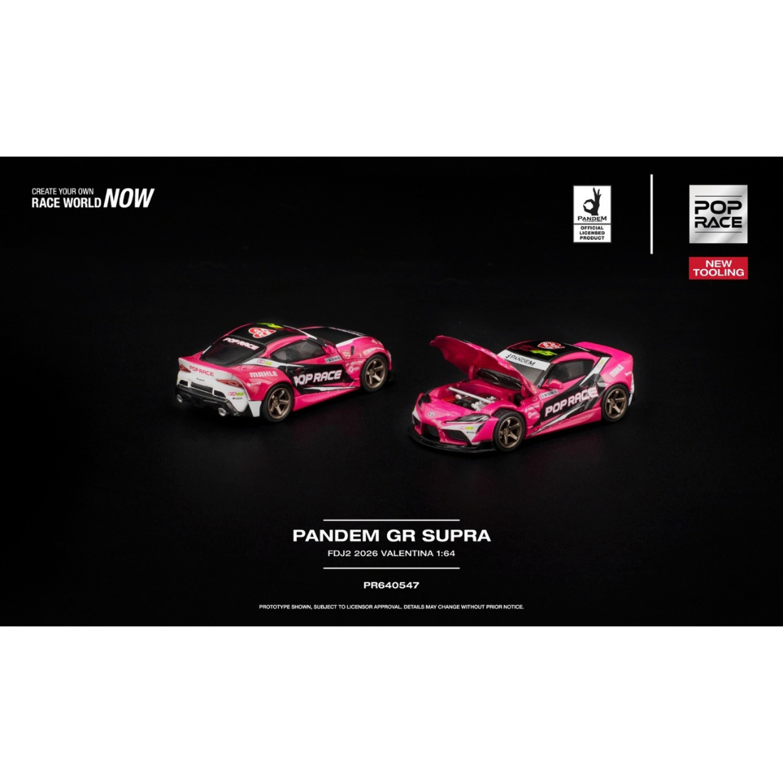 *PRE-ORDER* Pandem GR SUPRA FDJ2 VALENTINA PIAZ, 1:64 Scale