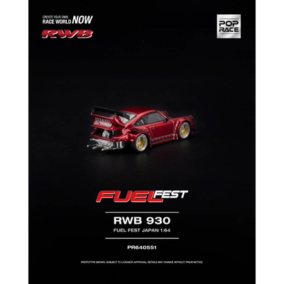 *PRE-ORDER* Porsche RWB 930 Fuel Fest , Fuji International Speedway, Japan (Open Rear Hood with Engine Details) 2026, 1:64 Scale