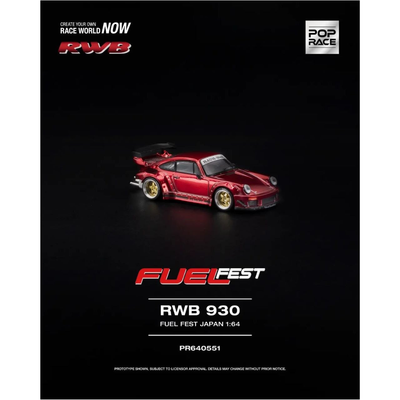 *PRE-ORDER* Porsche RWB 930 Fuel Fest , Fuji International Speedway, Japan (Open Rear Hood with Engine Details) 2026, 1:64 Scale