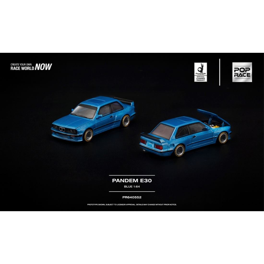*PRE-ORDER* Pandem E30, 1:64 Scale (Blue)