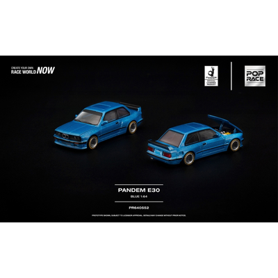*PRE-ORDER* Pandem E30, 1:64 Scale (Blue)
