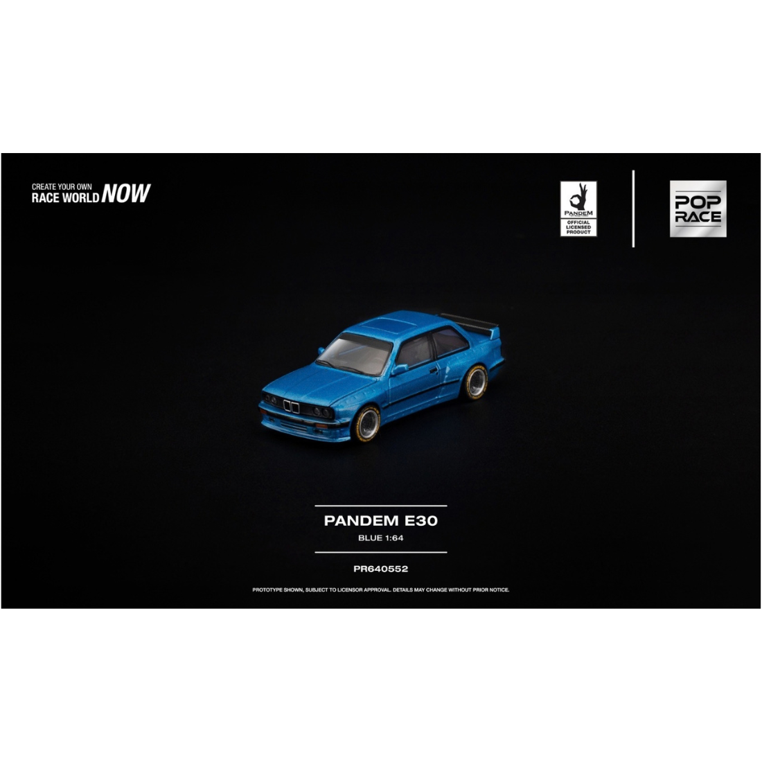 *PRE-ORDER* Pandem E30, 1:64 Scale (Blue)