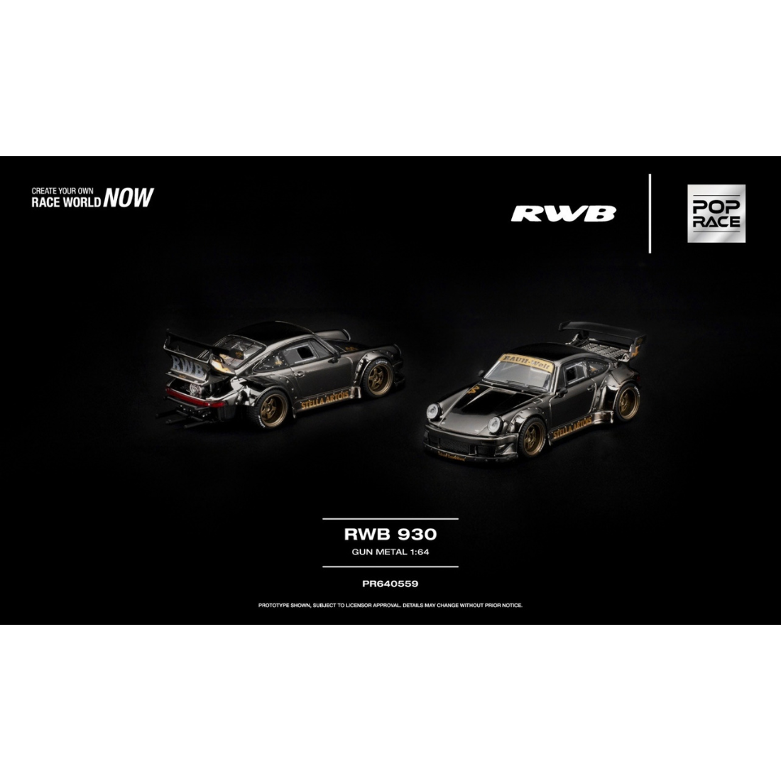 *PRE-ORDER* RWB 930 GUN METAL, 1:64 Scale
