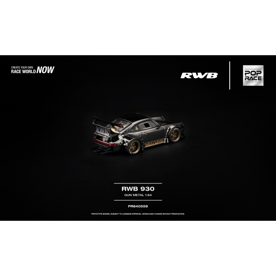 *PRE-ORDER* RWB 930 GUN METAL, 1:64 Scale