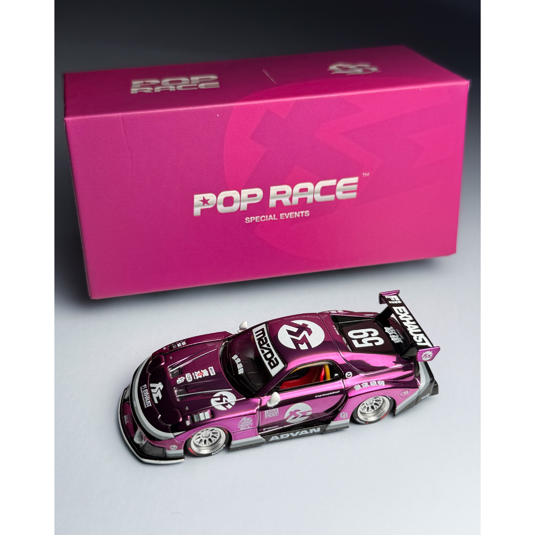 *HKTCS 2026* LB Super Silhouette RX-7 FD3S Purple Chrome (Limited to 2500pcs), 1:64 Scale