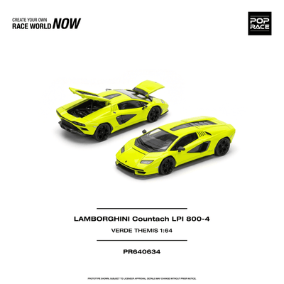 *Pre-Orders* Lamborghini Countach LPI 800-4 Verde Themis, 1:64 Scale