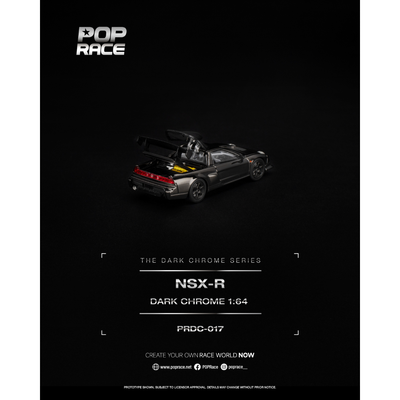 *PRE-ORDER* NSX-R, 1:64 Scale (Dark Chrome)