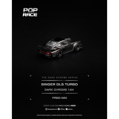*PRE-ORDER* SINGER DLS TURBO, 1:64 Scale (Dark Chrome)