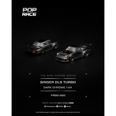 *PRE-ORDER* SINGER DLS TURBO, 1:64 Scale (Dark Chrome)