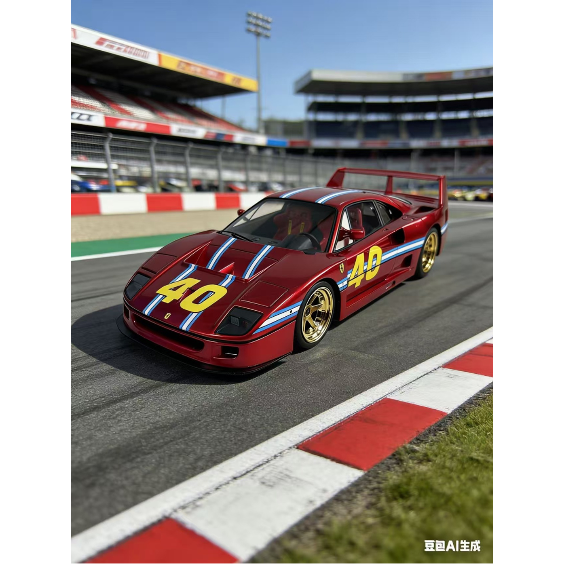 International Diecast Show The legend Asia Tour Ferrari F40 (Limited : 031/100) 2026,  1:18 Scale (Red)