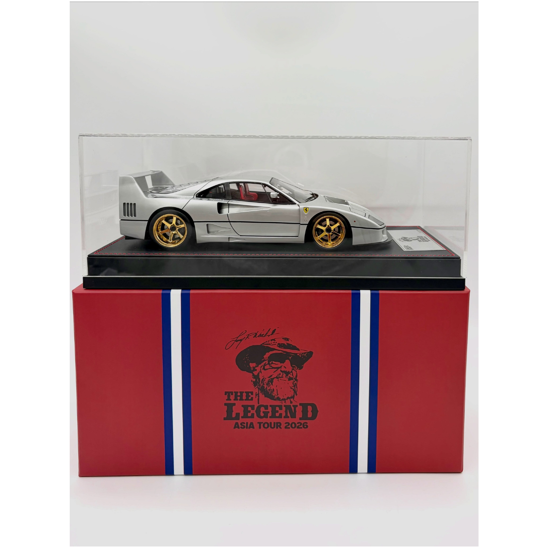 International Diecast Show The legend Asia Tour Ferrari F40 Resin (Limited to 30) 2026, 1:18 Scale (Silver)