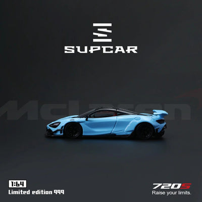 SupCar McLaren 720S alloy car model, 1:64 Scale (Blue)