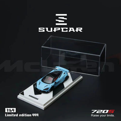 SupCar McLaren 720S alloy car model, 1:64 Scale (Blue)