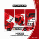 *PRE-ORDER* SUPCAR H300 Flatbed Transport Trailer - Marlboro Painted, 1:64 Scale