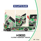 *PRE-ORDER* SUPCAR H300 Flatbed Transport Trailer - Model 77 - White and Green Graffiti Green Dinosaur Painted, 1:64 Scale