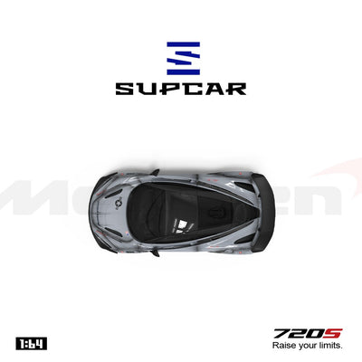 Premium scale diecast model car  – *PRE-ORDER* McLaren 720S Grey Shadow Painted, 1:64 Scale Collectible