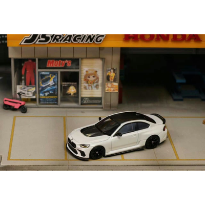 *PRE-ORDER* BMW M4 G82 GTR Edition, Adro Body Kit Wild Body, 1:64 Scale (Pearl White)