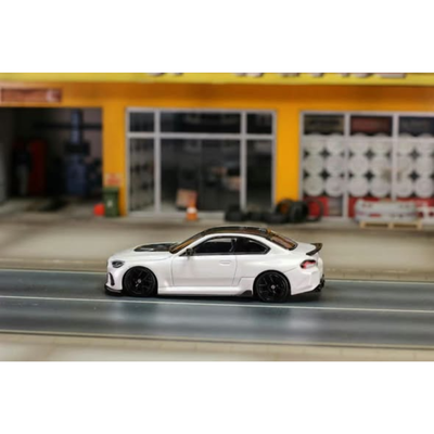 *PRE-ORDER* BMW M4 G82 GTR Edition, Adro Body Kit Wild Body, 1:64 Scale (Pearl White)